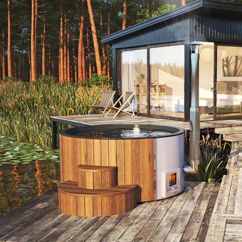 Wood-Fired Hot Tub